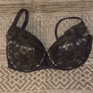 Victoria's Secret Elegant Purple Lace Bra body by victoria lined demi 38DDD